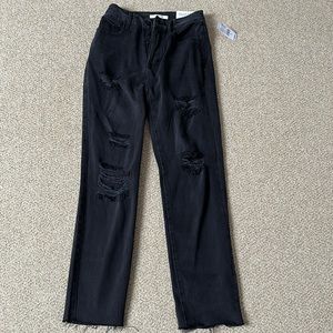 Women’s Pacsun High Rise Straight Jean (Black, Size 23)